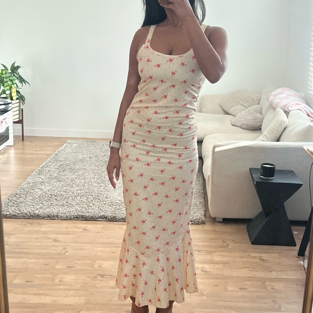 No Label Realisation par dupe - yellow floral maxi